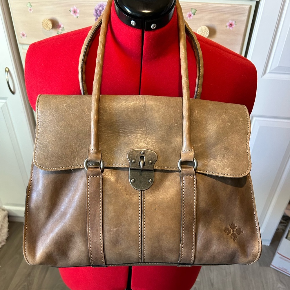 Patricia Nash Vienna Satchel Tote Bag in 100 percent Italian Leather